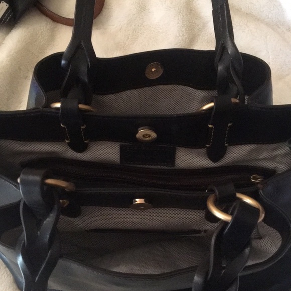 Black leather tote large - Picture 10 of 15